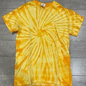 Yellow tie dye T-shirt